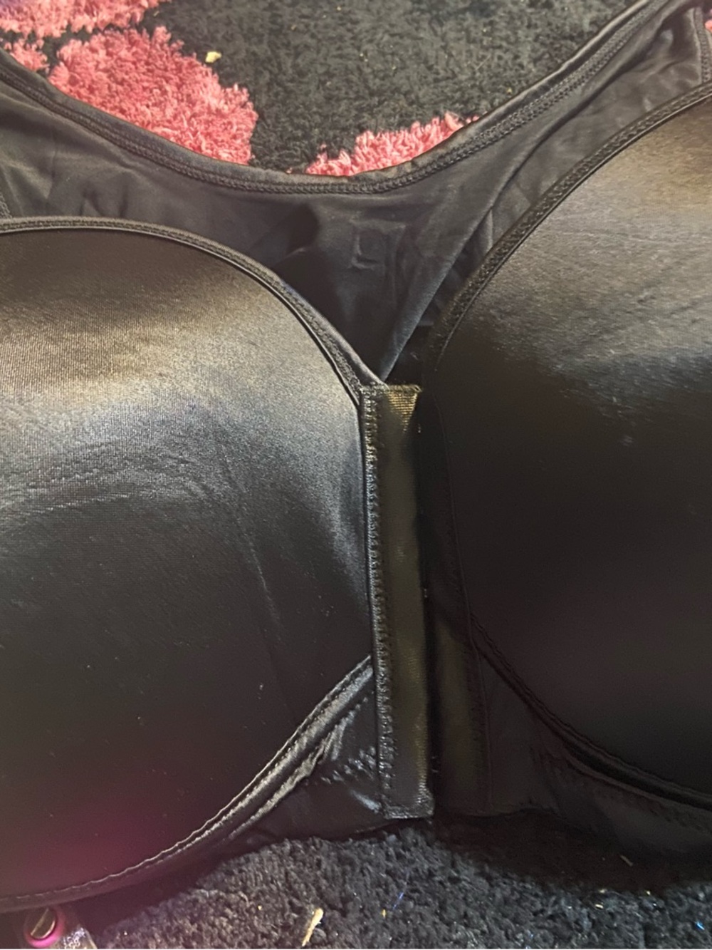 Black Padded  Bra front closure